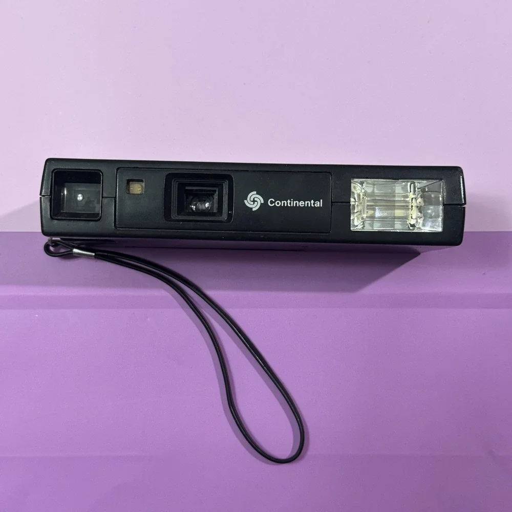 Vintage Vivitar Motorized Color-Flash 250S Continental Pocket Camera with Strap